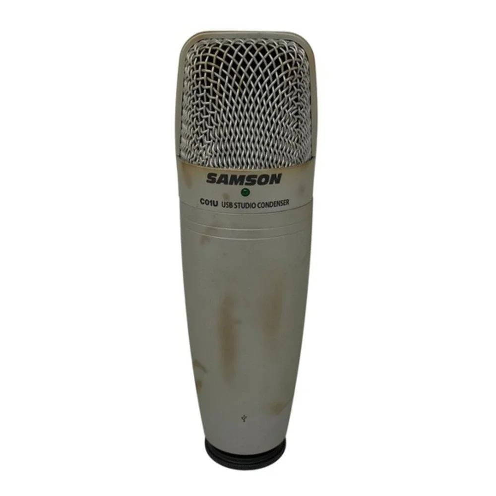 Samson C01U USB Studio Condenser Microphone Silver with‎ Pouch Podcasting Music